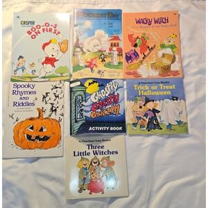Vintage Halloween Activity Craft How to Draw Book Lot of 9 Costume Making 1980s